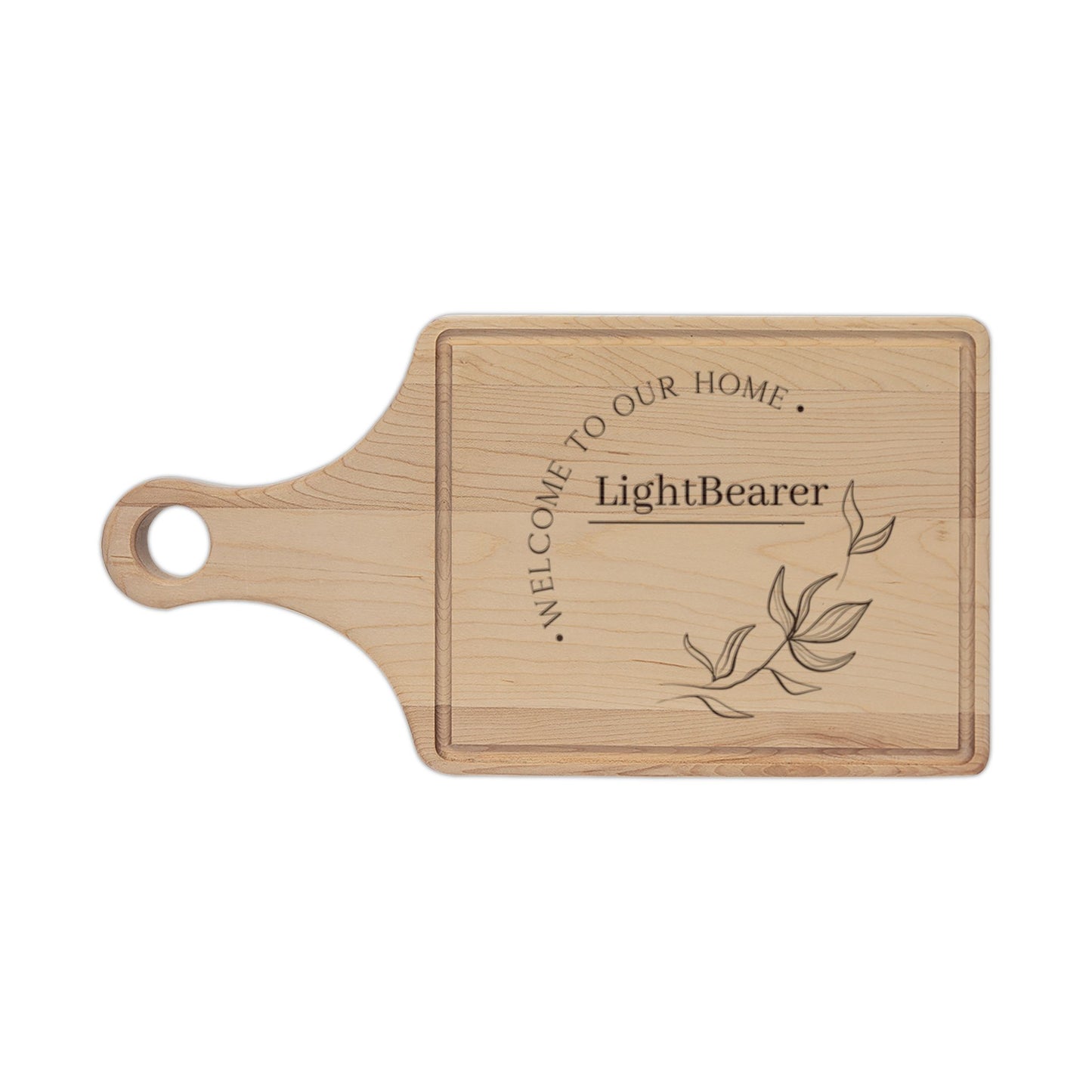 French Roast Wooden Cutting Board Engraved