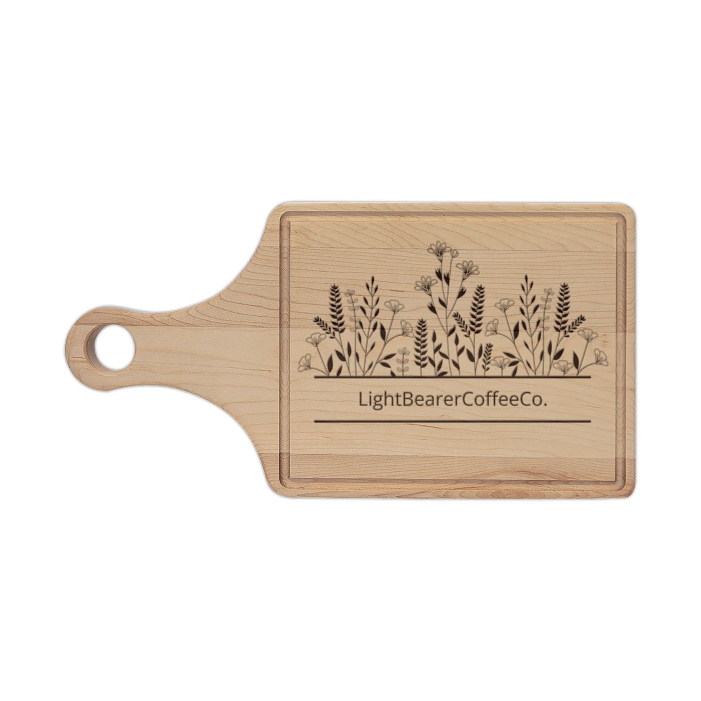 Barrel Espresso Wooden Cutting Board Engraved