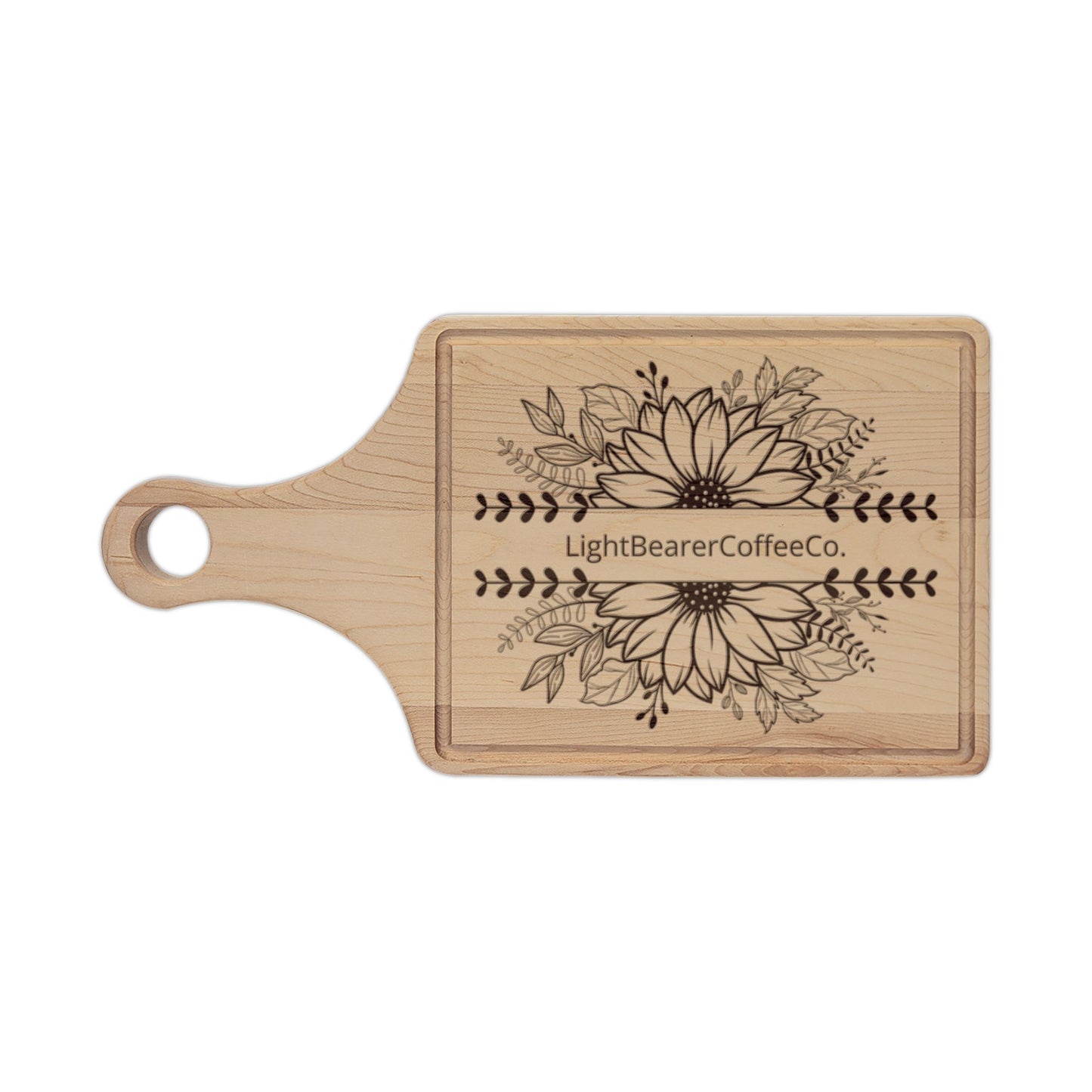 Bold Bean Wooden Cutting Board Engraved