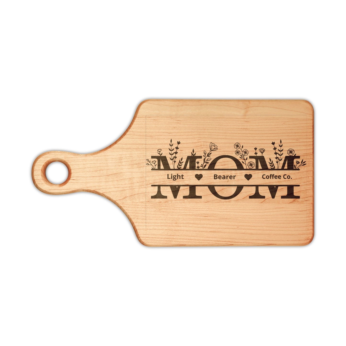Coffeehouse Wooden Cutting Board Engraved