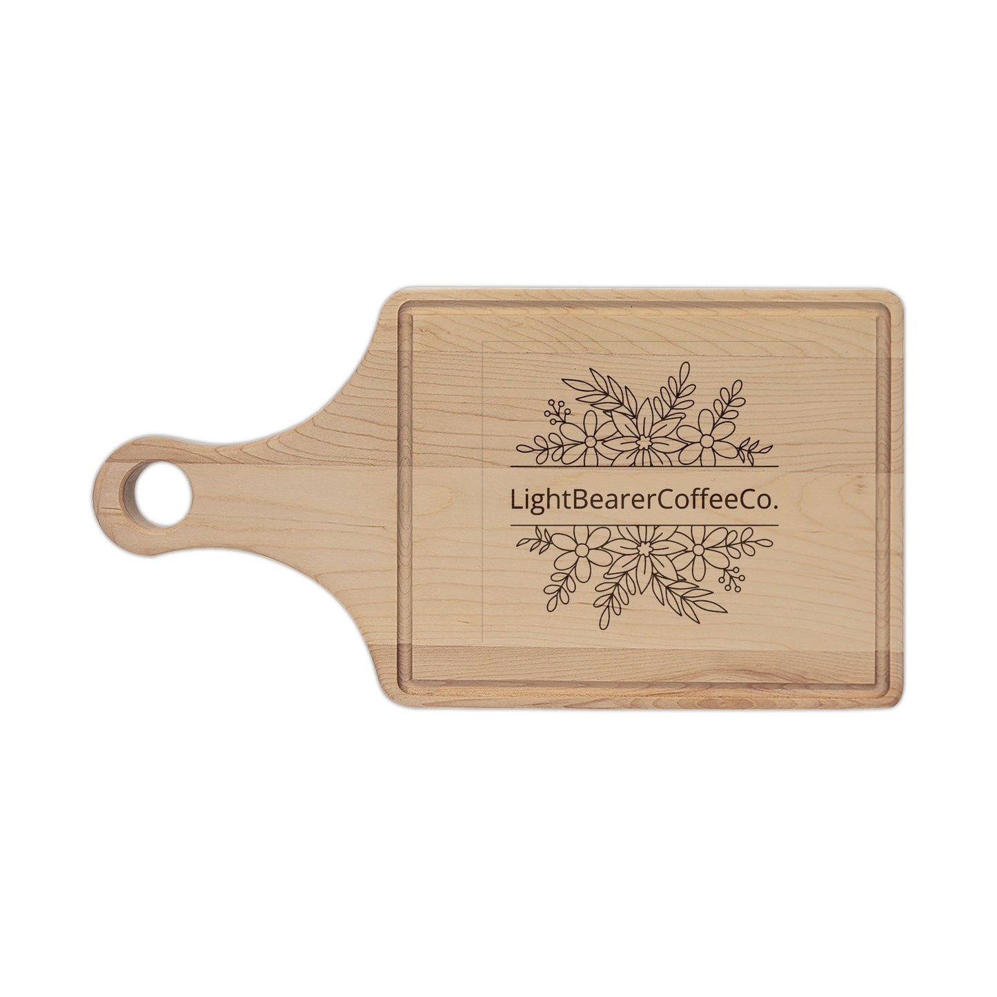 Black Flame Brew Wooden Cutting Board Engraved