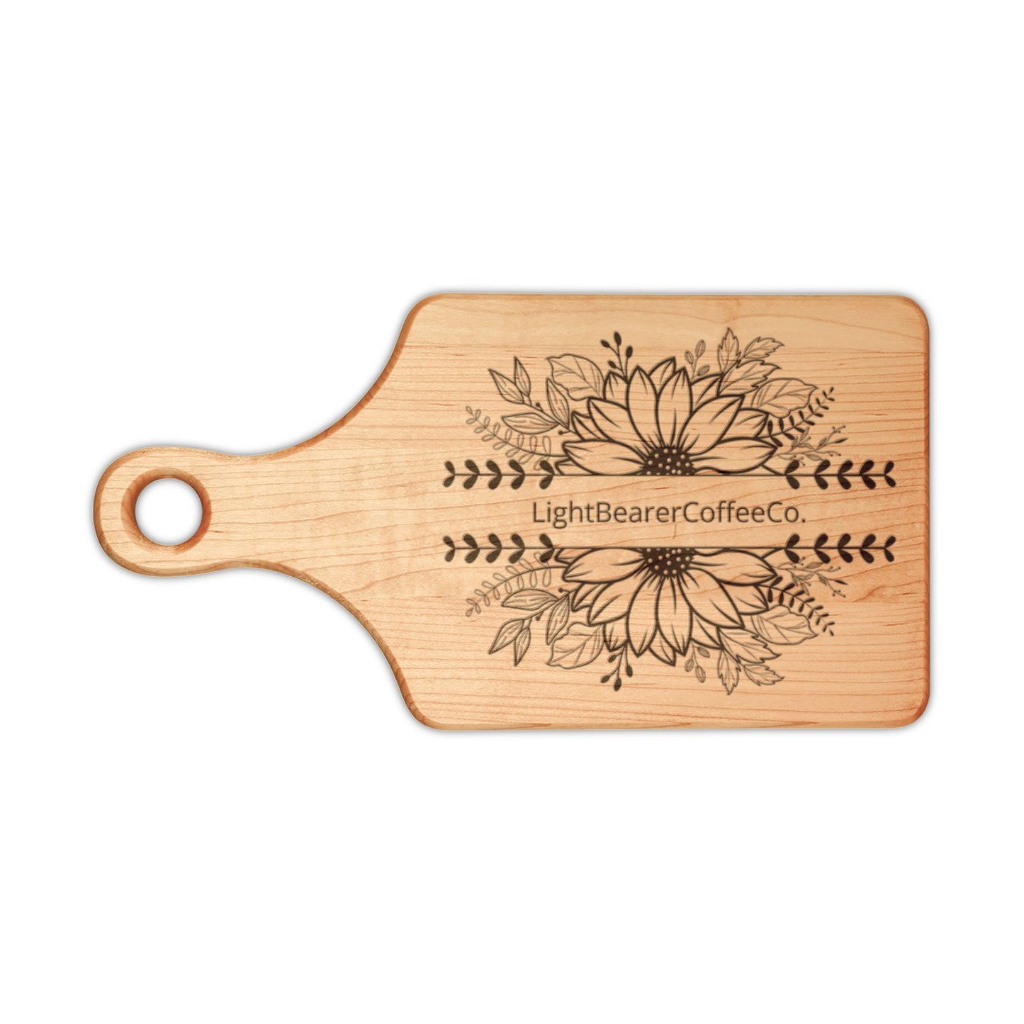 Bold Bean Wooden Cutting Board Engraved