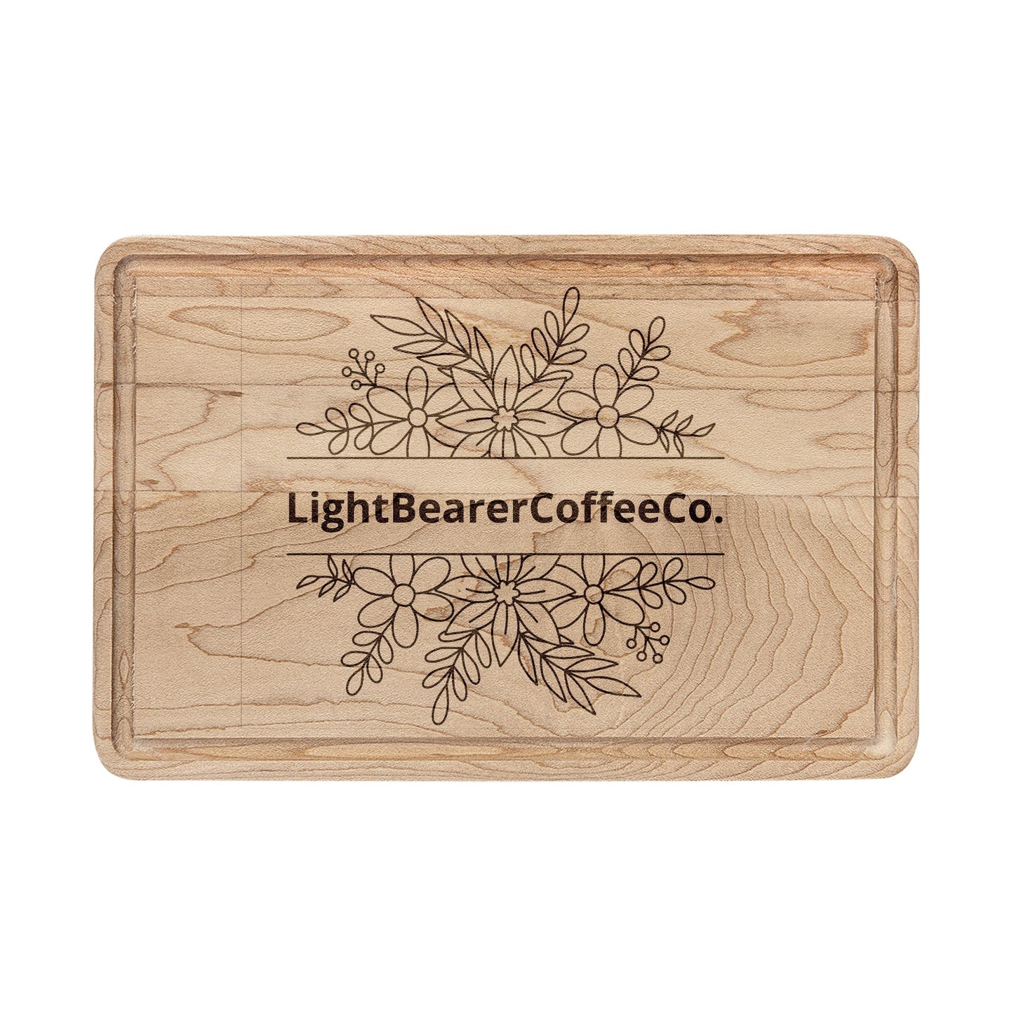Black Flame Brew Wooden Cutting Board Engraved