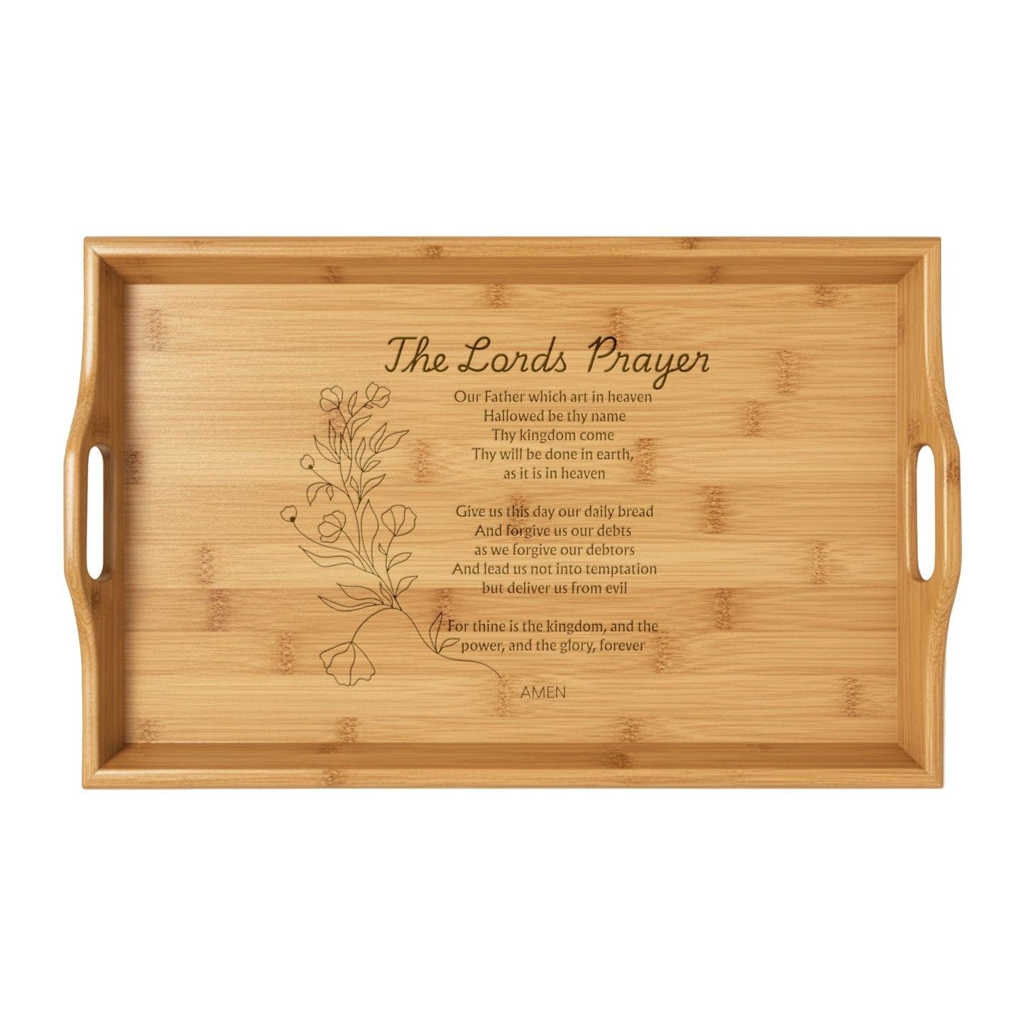 The Cozy Tray Engraved