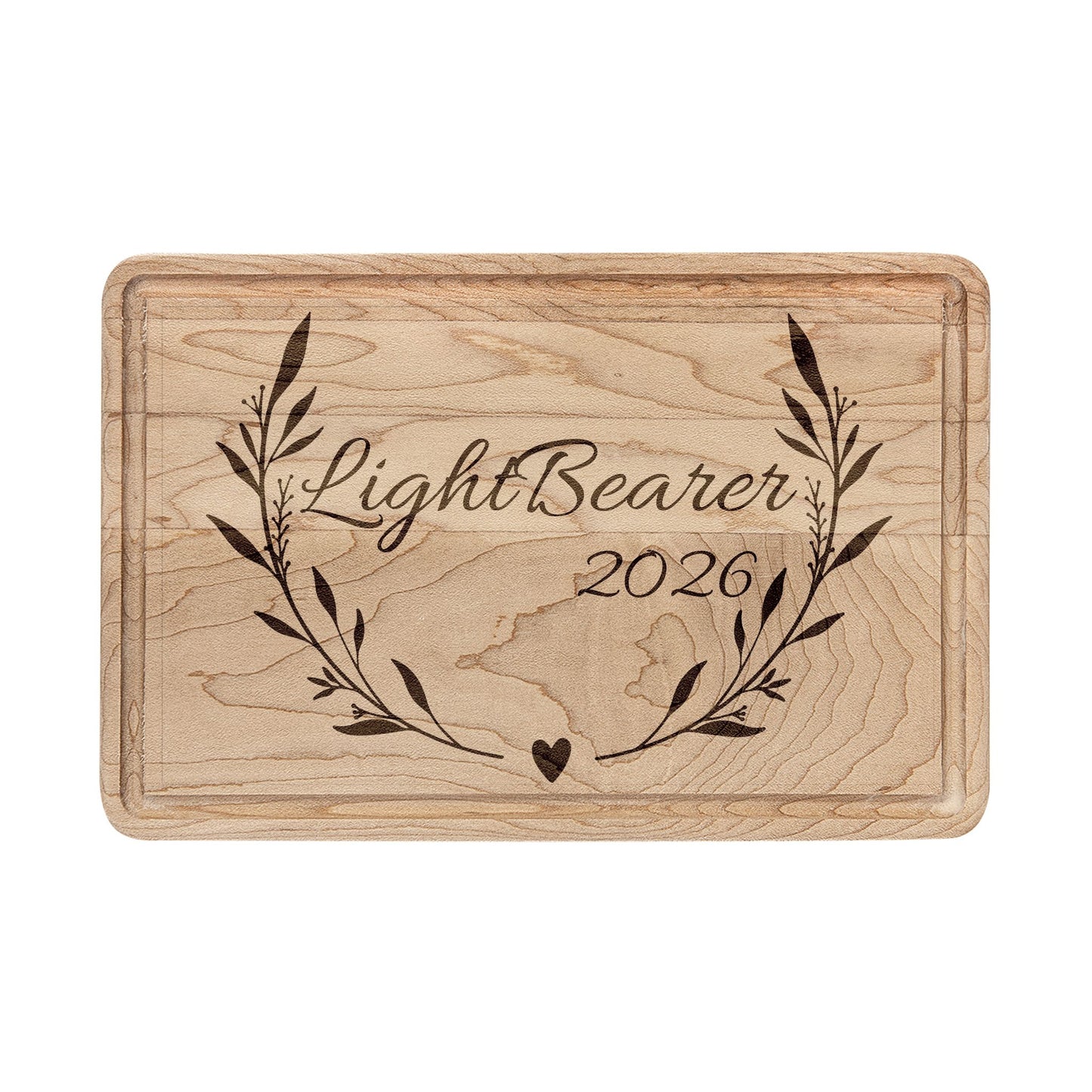 Rustic Espresso Wooden Cutting Board Engraved