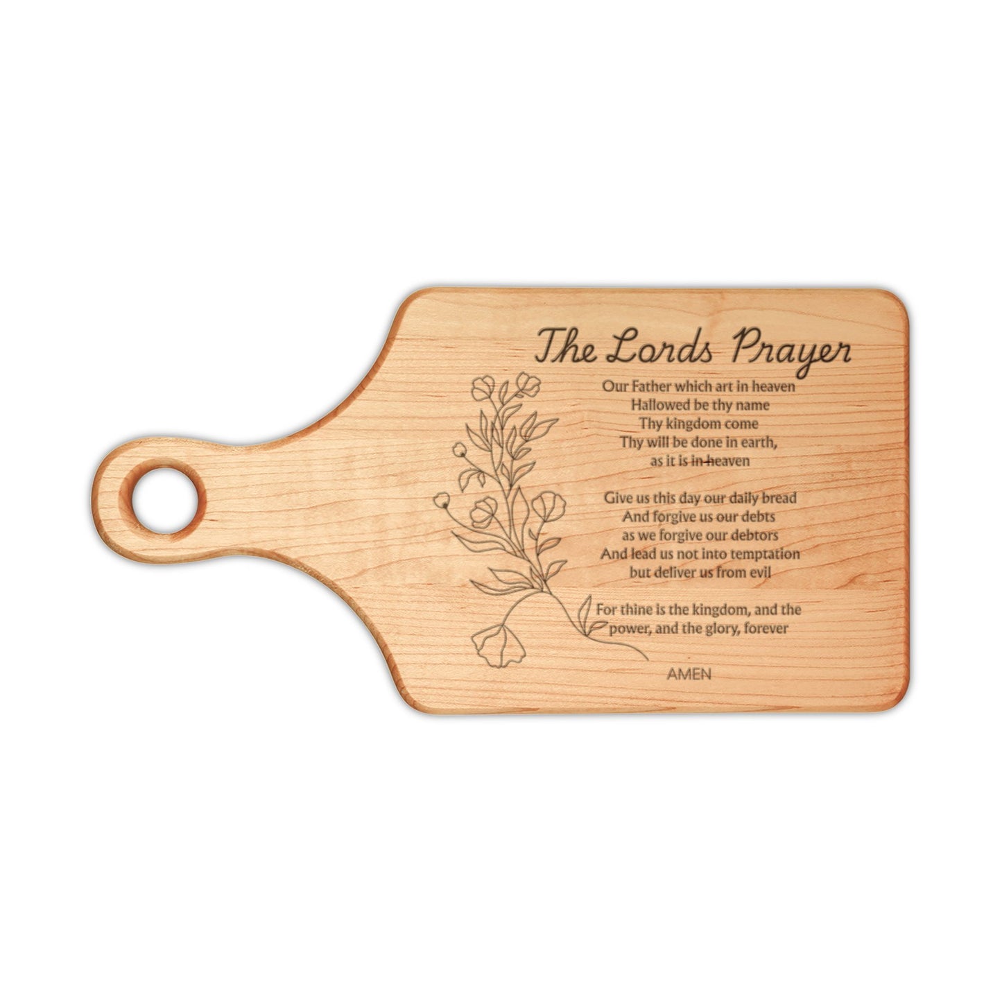 Brew Vessel Wooden Cutting Board Engraved