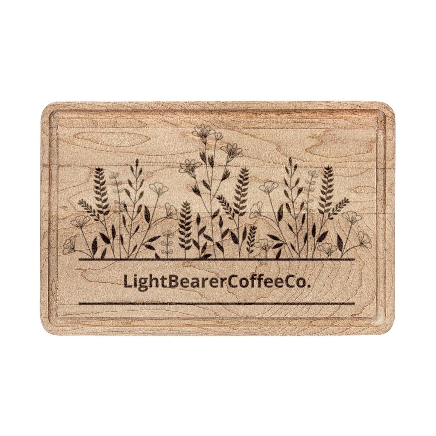 Barrel Espresso Wooden Cutting Board Engraved