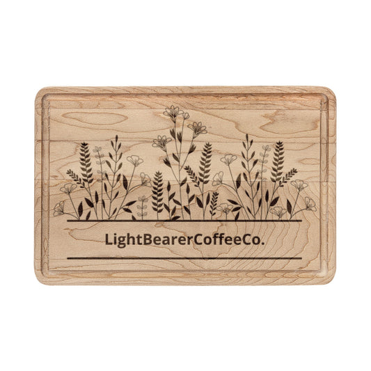 Barrel Espresso Wooden Cutting Board Engraved