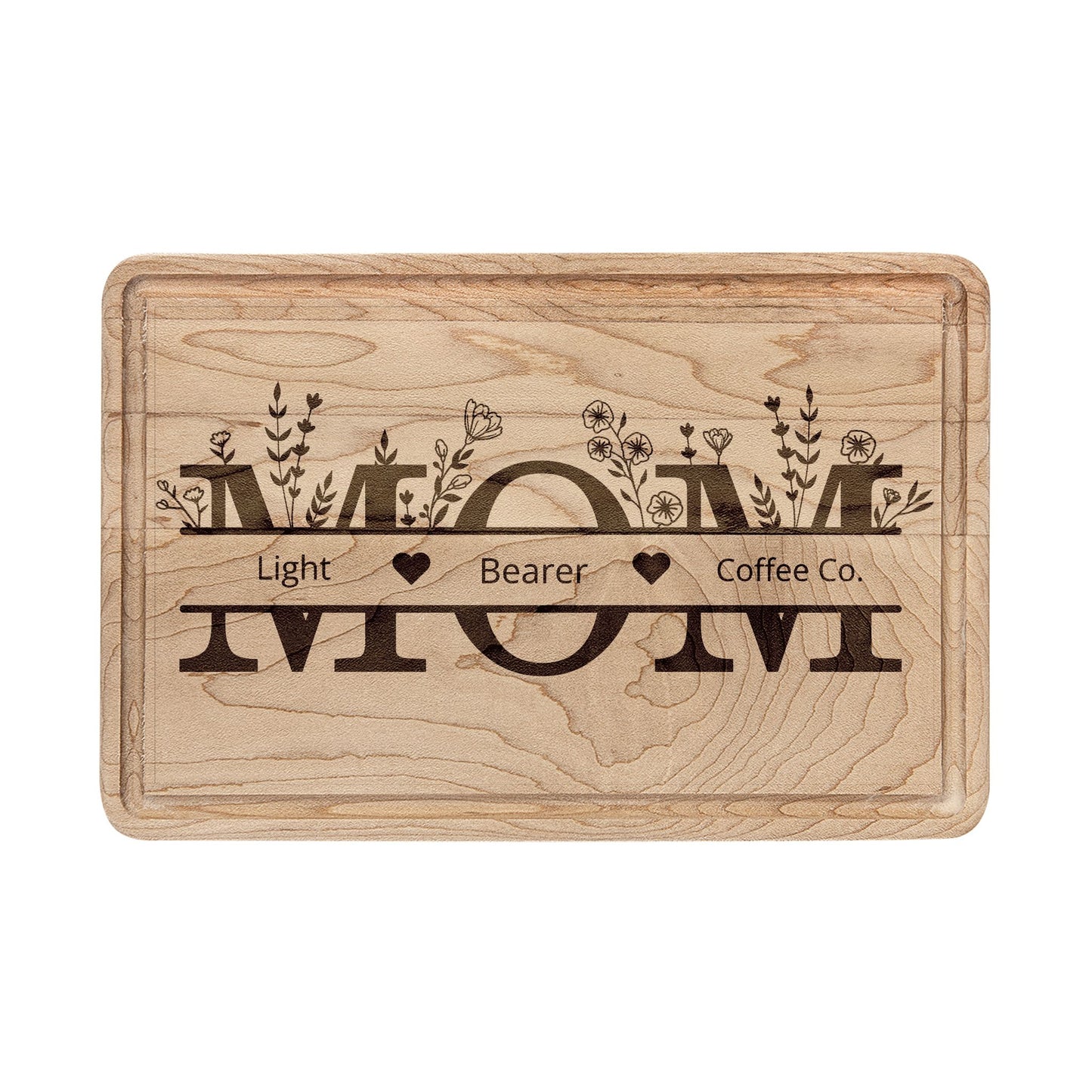Coffeehouse Wooden Cutting Board Engraved